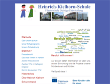 Tablet Screenshot of heinrich-kielhorn-schule.de